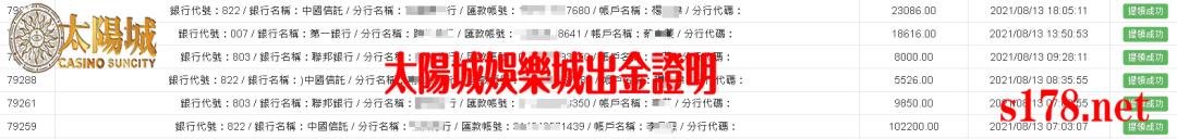 太陽城娛樂城出金證明圖，讓你安心遊戲，開心領錢